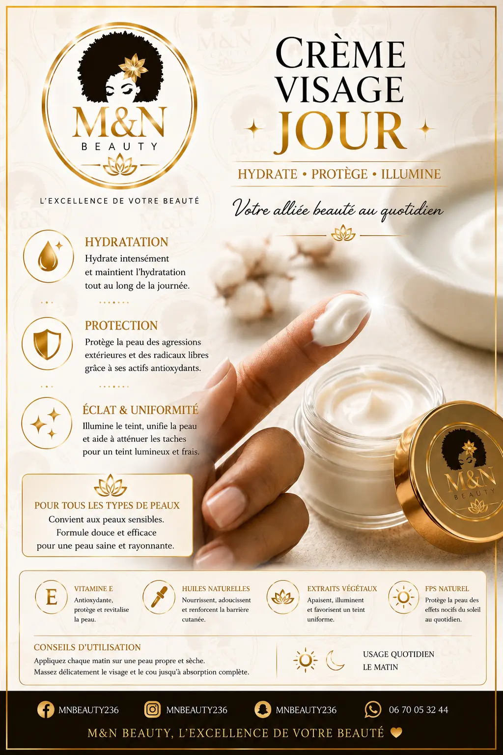 Crème visage – M&N BEAUTY