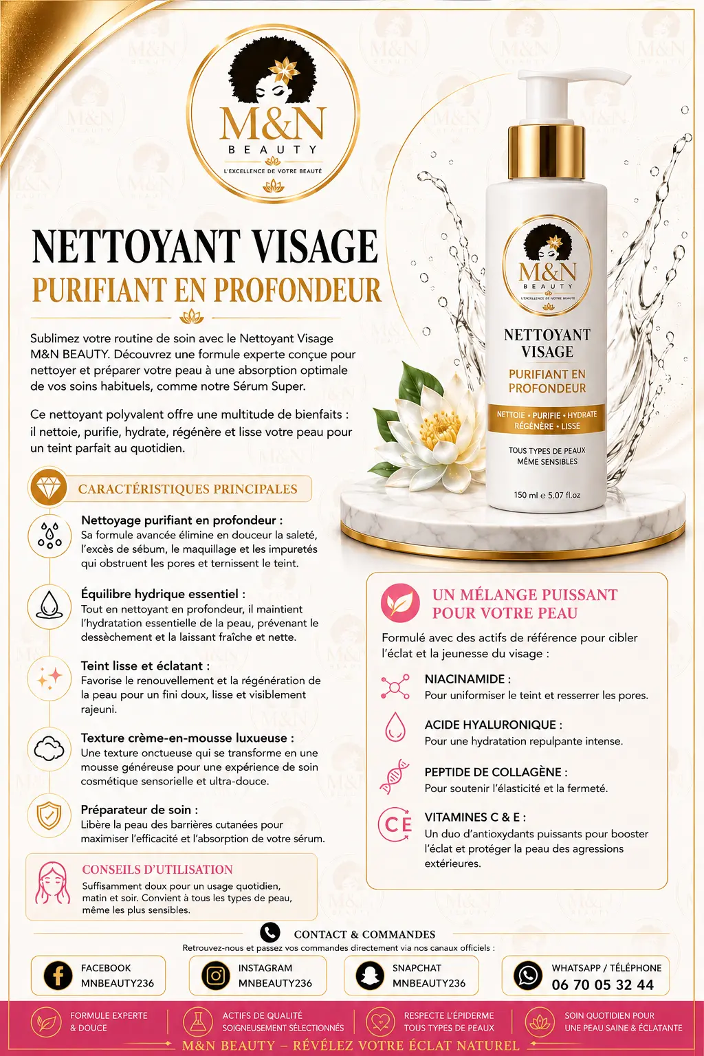 Gel visage – M&N BEAUTY